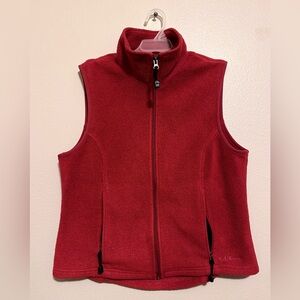 L.L. Bean Scarlet Fleece Vest